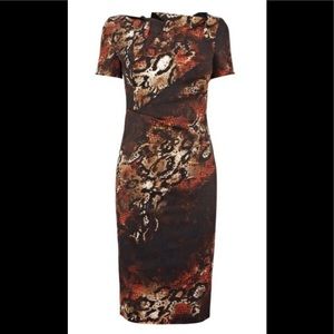 Karen Millen Snake Print Dress Size 8